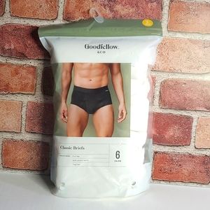 Mens' Classic Briefs 6pk - Goodfellow & Co White Small 28/30